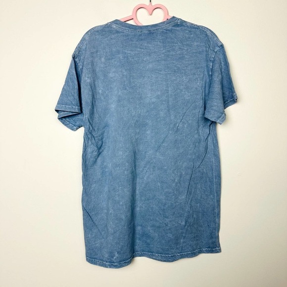 NIRVANA NWOT Unisex Blue Medium T-Shirt Crew Neck Short Sleeve Graphic Print - Picture 5 of 6
